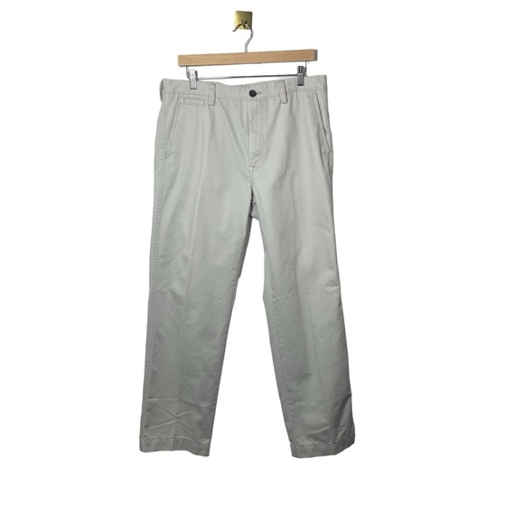 Haggar Men’s Life Khaki Comfort Straight Leg Pants in Light Tan Size 34 - Picture 5 of 14